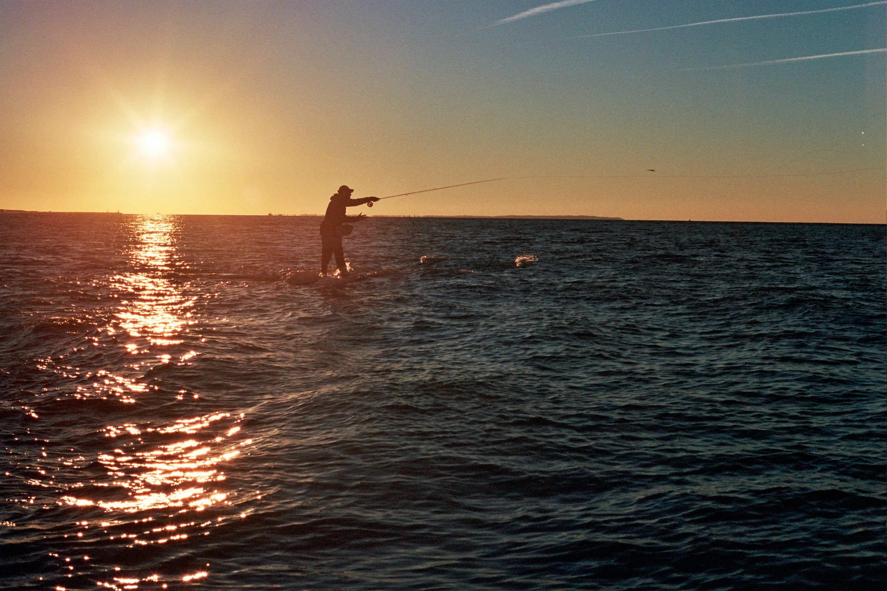 Fishing at Sunset
