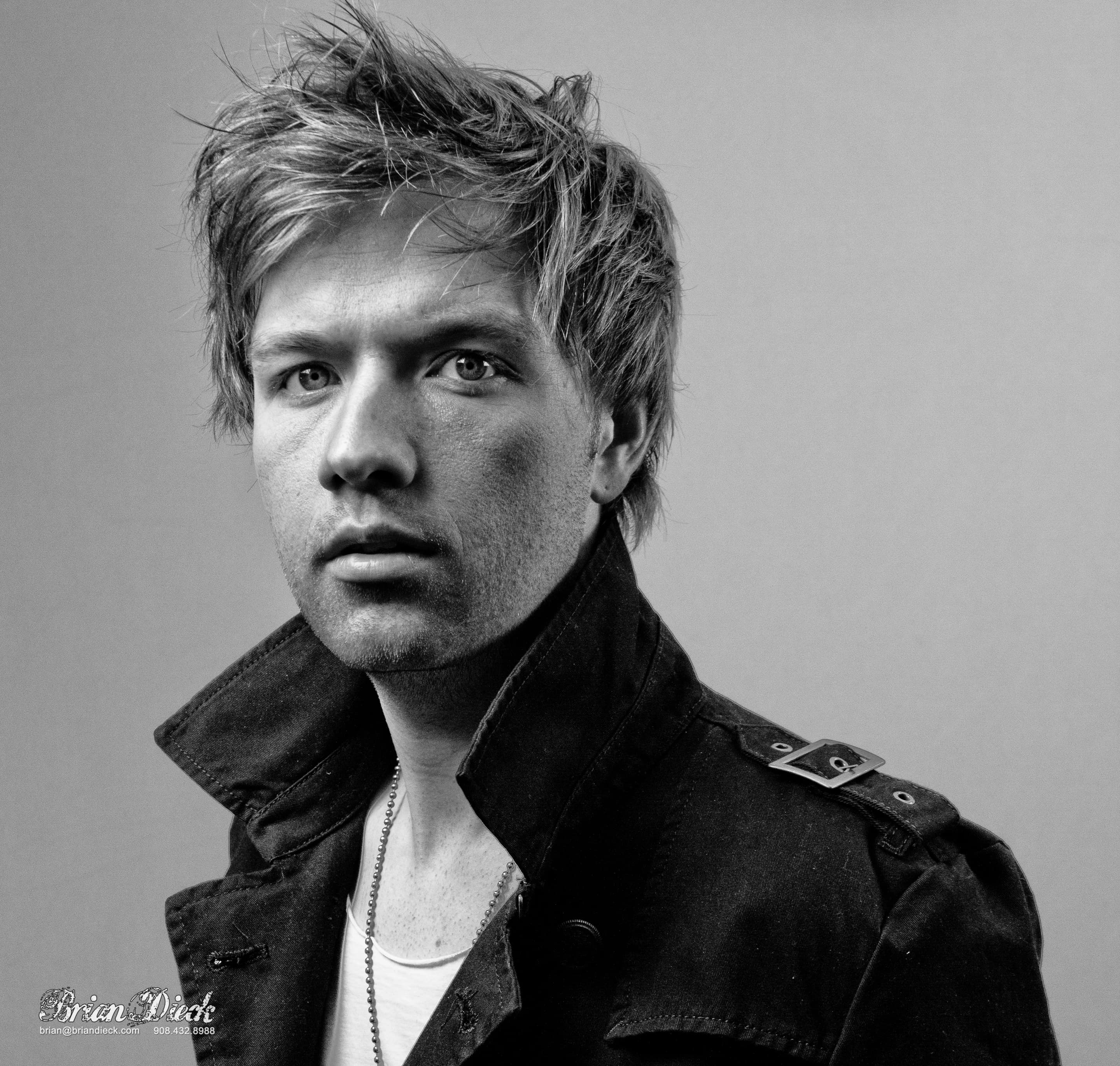 Studio Portrait in Black and White